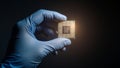 Advanced Chip Technology in Hand Royalty Free Stock Photo