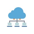 Advanced Cloud Computing Icon for Technology