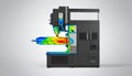 Advanced CNC Machining with FEA Simulation Royalty Free Stock Photo