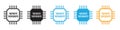 Advanced Computation Icon with AI Processor Chip for Tech and Memory Storage Royalty Free Stock Photo