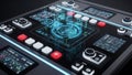 Advanced control panel interface Royalty Free Stock Photo