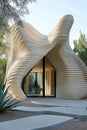 Advanced cooling system integrated into 3D printed building\'s structural design