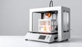 Advanced 3D Printer Creating an Architectural Model Royalty Free Stock Photo