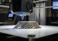 Advanced 3d printer creating complex lattice structure Royalty Free Stock Photo