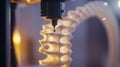 Advanced 3d printing technology creating complex structures Royalty Free Stock Photo