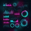 Advanced data analytics dashboard Royalty Free Stock Photo