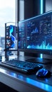 Advanced Data Analytics on a Modern Workstation Royalty Free Stock Photo