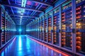Advanced Data Center Secure Storage Futuristic Infrastructure and Urban Exploration Photography Royalty Free Stock Photo