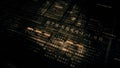 Data Matrix Nexus Advanced Simulation UI Background Royalty Free Stock Photo