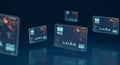 Advanced Data Visualization and Analytics Dashboard Royalty Free Stock Photo
