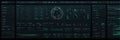 Advanced Digital Interface for Sound Processing Displaying Waveforms, Controls, and Metrics in a Dimly Lit Environment Royalty Free Stock Photo