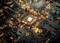 Advanced digital protection for circuit boards in the form of a cyber lock stock image