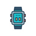 Advanced Digital Watch Icon for Tech