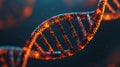 Advanced DNA Helix Structure in Scientific Background