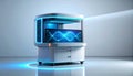 Advanced DNA Sequencing Machine in Modern Lab Royalty Free Stock Photo