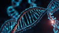 Advanced DNA Structure in a Futuristic Biotech Setting Royalty Free Stock Photo
