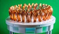 Advanced Electromagnetic Copper Coil Component Royalty Free Stock Photo