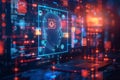 Advanced Facial Recognition in Cybersecurity Interface