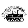 Advanced farming logo, simple style