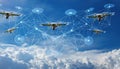 Advanced firefly drone technology enables seamless communication and coordination in the sky