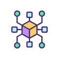 Advanced Blockchain Node Icon