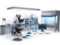 Advanced laboratory equipment for scientific research and analysis Royalty Free Stock Photo