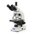 Advanced laboratory microscope isolated on white background Royalty Free Stock Photo