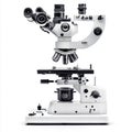 Advanced laboratory microscope with multiple lenses for scientific research Royalty Free Stock Photo