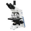 Advanced laboratory microscope with multiple objective lenses and adjustable stage Royalty Free Stock Photo