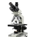 Advanced laboratory microscope with multiple objective lenses Royalty Free Stock Photo