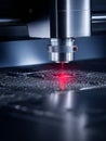 Advanced Laser Cutting Technology Showcasing Precision and Innovative Manufacturing Techniques for High-Quality Metalwork Projects Royalty Free Stock Photo