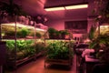 advanced led lighting setup for indoor hydroponic garden