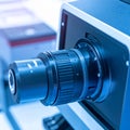 Advanced Machine Vision Camera Lens in a Laboratory Royalty Free Stock Photo