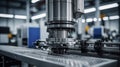 Advanced machining process utilizing AI-generated technology in a modern manufacturing facility Generative AI