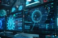Advanced malware detection on screen highlighting antivirus efforts to secure against sophisticated cyber attacks