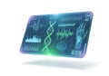 Advanced medical data interface Royalty Free Stock Photo