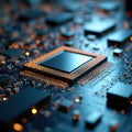 Advanced Microchip Production A Deep Dive into Supercomputer Semiconductor Fabrication Royalty Free Stock Photo