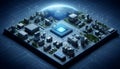 Advanced Microchip Technology Close-up