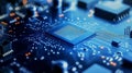 Advanced Microchip Technology Integrated Circuits and Processors for Future Electronics Innovation Royalty Free Stock Photo