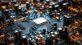 Advanced Microprocessor Technology High-Performance Circuitry and Innovative Neural Network Systems Royalty Free Stock Photo