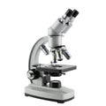 Advanced microscope with multiple lens options and adjustable stage Royalty Free Stock Photo