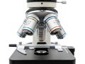Advanced microscope with multiple lenses Royalty Free Stock Photo
