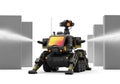 Advanced military robot in action Royalty Free Stock Photo