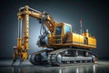 Advanced Mobile Drilling Rig A Futuristic Crawler for Precision Exploration and Resource Extraction Royalty Free Stock Photo