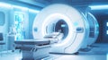 Advanced mri or ct scan medical diagnosis machine at hospital created with Generative AI Royalty Free Stock Photo