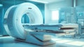 Advanced mri or ct scan medical diagnosis machine at hospital created with Generative AI Royalty Free Stock Photo