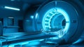 advanced mri or ct scan medical diagnosis machine at hospital lab. ai generative Royalty Free Stock Photo