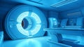 advanced mri or ct scan medical diagnosis machine at hospital lab. ai generative Royalty Free Stock Photo