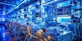 Advanced Neonatal Intensive Care Unit A Complex Web of LifeSaving Technology Royalty Free Stock Photo