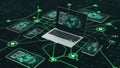 Advanced networking and data integration across multiple devices Royalty Free Stock Photo